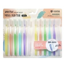닥터스 치과칫솔 일반 강한모 치석제거용 랜덤발송, 1box, 12개입