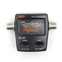 RS-40 SWR/와트 미터 NISSEI 125-525MHz UHF/VHF M 유형 커넥터 TYT Kenwood Baofeng LED 스크린 라디오 파워 카운터