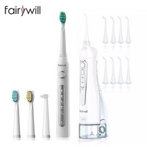혀클리너 혓바닥청소 혀스크래퍼 백태제거 Fairywill-휴대용 구강 세척기 USB 300ml 충전식 치과 워터픽, 04 5020E-W-507 white