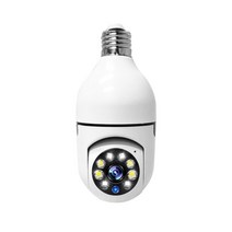 무선 전구형 간편 실내 홈캠 베이캠 CCTV 설치 360도 회전 매장 사무실 창고, 고급형(조명기능) + 16GB 메모리