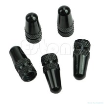 외발자전거 전동휠 스쿠터 휴대용 5Pcs MTB Presta 림 타이어 줄기 공기 밸브 먼지 커버, 04 Black