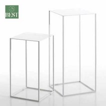 소품 철제 촬영 전시다이 오브제 선반 디스플레이, 화이트 사이즈 세트