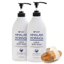 포고니아 히말라야 모링가 네이티브 바디 워시 바디클렌저 1000ml +바디브러쉬, 2개