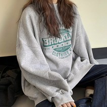쉬블림로브 루즈핏 프린팅 맨투맨 티셔츠 보버 GW1627