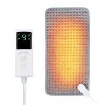 110-240V 전기 난방 패드 열 담요 타이밍 물리 치료 매트 어깨 목 등 요추 다리 통증 완화 겨울용, 02 EU Plug(220V-240V)