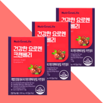 뉴트리원 건강한 요로엔 크랜베리 60캡슐 x 3박스 (3개월)