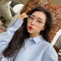 여성용 예쁜안경테 데이트 실버안경테 개성강한 30대