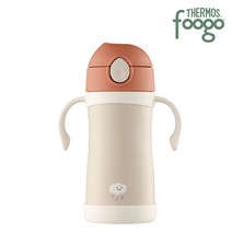 푸고 프리미엄 뉴트럴 유아용 빨대컵 350ml TKFE-350, 뉴트럴핑크(P), 1개