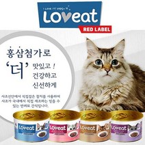 사조 러브잇 레드라벨 160g 24개 4종 고양이캔, 02.흰살참치와 가쓰오부시 160gx24개, 상세설명 참조