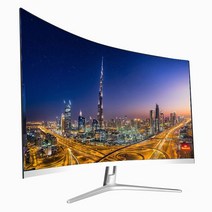 4k 모니터 32 인치 데스크탑 pc 모니터 게임 모니터 nvision 144hz 곡선 lcd 모니터 1080pDP 포함, 블랙 4k 60hz 플랫