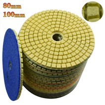 80mm 100mm 다이아몬드 연마 패드 3 "4" 습식 버프 디스크 연마재 샌딩용 대리석 화강암 콘크리트 연삭 조리대 석재, 500, 3인치