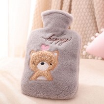 1 1 온수 보온 실리콘 물주머니 캠핑 겨울 손난로, 500ml