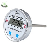 전자 스틸 스테인리스 산업용 온도계 고정밀 디지털, 0.1도공업급*축방향형*탐지봉꼬리길이【10cm】