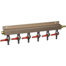 Bev Rite CPG222 공기 분배기 CO2 매니폴드 양방향 0.8cm(516인치)
