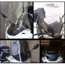 혼다 SCR110 알파 SCR100 윈드스크린 튜닝 드레스업, 투명30cm, 1개