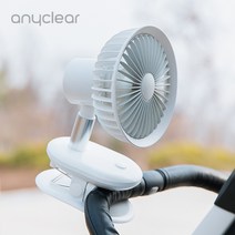 유모차선풍기 자동회전 클립형 충전식 팬 대용량 배터리 CSF20, CSF20+안전망(각인문구)