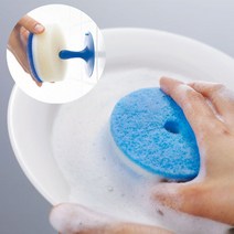 일본 MARNA POCO 마나포코 도넛 수세미 주방스펀지 (컬러), 블루