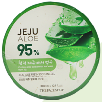 2개 더페이스샵 신선한 제주 알로에 수딩젤 300ml 피부 진정 보습 애프터 선케어