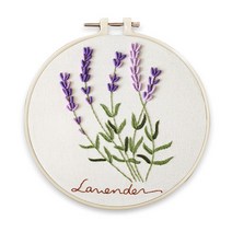 프랑스자수 배우기 프랑스자수공방 초보 독학 기초 꽃 식물 도안 패키지 키트, 상품선택, S208, 1개