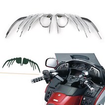 골드 윙 GL 1800 오토바이 프론트 스피커 외부 트림 크롬 ABS 장식 부품 혼다 Goldwing GL1800 F6B 2006 2P, 한개옵션0
