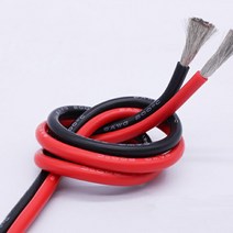 실리콘케이블 전선 18AWG 1m 도체 코드, 블랙