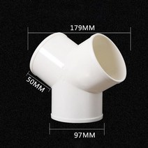 서비스니플 단 고압호스 신주 니뿔 닛불 100mm T/Y 커넥터 덕트 빠른 환기 튜브 조인트 커플러 3 가지 스, 02 Y Shape 100mm