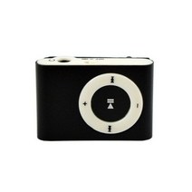 카세트 플레이어 라디오 휴대용 미니 클립 MP3 음악 마이크로 TF SD 슬롯 금속 이어폰 USB 2.0 포트 스포츠 작은 파우치 도매 200967, 검은색_기타