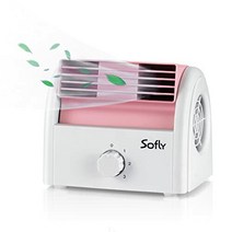 SOFLY 탁상 팬 데스크 선풍기 조용한 소형 미니 전분 소형 선풍기 풍량 3 단계 전환 각도 조절 귀엽다 운반하기 쉬운 오페스 침실 키틴 전원 타입 PSE 인증 완료 일본어 설명