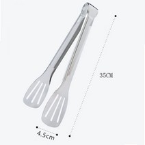 유공관 배수관 하수관 이중벽관 다발관 손으로 잡은 케이크 음식 클립 빵 바베큐 스테인레스 스틸 찐빵 스테이크 야채, 35cm 새 음식 클립(2개 구매 시