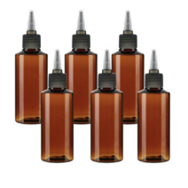병도매닷컴 갈색 투명 뾰족 검정마개 공병 AC100, 100ml, 18개입