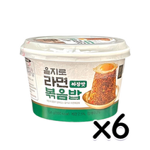 을지로라면볶음밥 짜장맛 즉석용기컵134g x 6개, 134g
