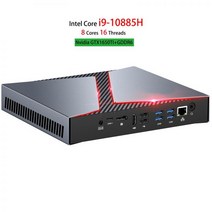Chatreey-G1 미니 pc 인텔 코어 i5 i7 i9 6 코어 Nvidia GTX1650TI 4G 그래픽 윈도우즈 11 리눅스 게임용 데스크탑 컴퓨터 DDR4, i9-10885H GTX1650TI, EU, 16G Ram 1TB SSD