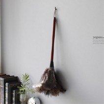 편집샵 인테리어 타조털 먼지털이개 떨이개 책상 청소