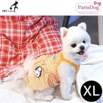 ForU931 펌킨드레스 오렌지 XL 강아지 원피스 드레스 애견용품 옷
