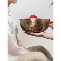 차크라 싱잉볼 힐링 테라피 요가 사운드볼 명상 선물, 12cm 지름