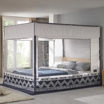 프리미엄 알뜨리 사각난방텐트(커텐형) /더블(스텐봉제외)