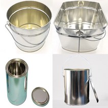 사이깡 공캔 1리터4리터뚜껑포함 미포함 페인트통 세차통 빈깡통, 사각공캔, 1개