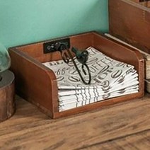 리빙스캔들 원목 냅킨 꽂이 티슈 보관함 냅킨통 우드 케이스 넵킨 디스펜서 홀더, 1개