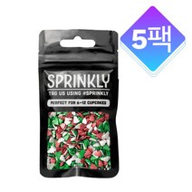 SPRINKLY 스프링클 크리스마스 트리 모양 Sprinkle Shapes 25g 5팩