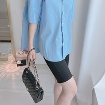 인기5부 스키니 데님 팬츠 반바지 바이커팬츠