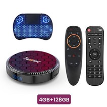 Transpeed-안드로이드 12 Allwinner h618 TV 박스 듀얼 와이파이 6 100M LAN 6k 3D BT5.0 OTA 32G 64G 128G 미디어 플레이어 셋톱, 11 128GG10Gkeyborad_01 미국 플러그