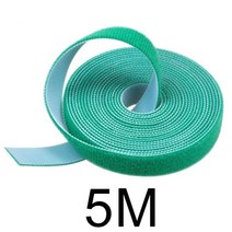 1m 5m 낚싯대 타이 홀더 스트랩 벨트 멜빵 패스너 후크 루프 케이블 코드 타이 벨트 낚시 도구 액세서리 가제트, 녹색-5m
