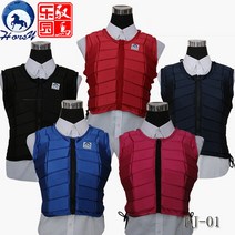 1+1 어린이 승마조끼 검정 갑옷 충격 흡수 보호복 승마복 A02, 성인 L, 네이비 블루