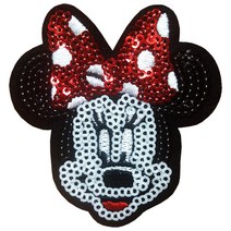 와펜 E948 - 스팽클 미니 반짝이 마크 패치