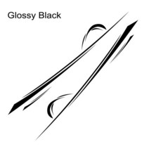 르노 마스터 메신저 용 자동차 스티커 닛산 NV400 인터 스타 Opel Vauxhall Movano Camper Van Motorhome, 01 L1, 01 Glossy Black