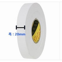 태영 EVA 폼 양면 테이프 3T 20mm x 7M 투명테이프 483EA, 본상품선택