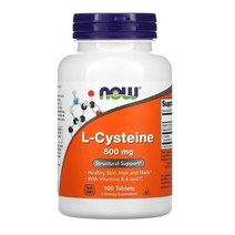 나우푸드 L시스테인 500mg 100정, One Color, One Size