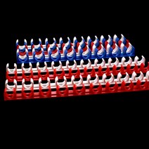 그물망 고정 클램프 PVC 파이프 홀더 행 플라스틱 PPR 전기 기술자 튜브 지지 안정적인 U형 수도관 클립 2 개, 7.A  20mm pipe blue