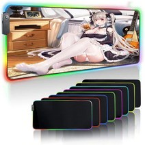 rgb 장패드 MRGLZY 마우스 패드 컴퓨터 테이블 게임 백라이트 애니메이션 데스크 매트, 04 300X800MM_01 Thickness 3MM