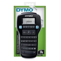 Dymo LabelManager 160 라벨 메이커 | 쿼티 키보드가 있는 휴대용 프린터 블랙 & 화이트 D1 테이프12mm 포함 가정 및 사무실용 다이모